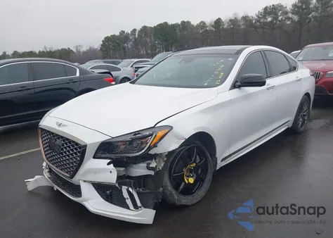 2019 Genesis G80 3.3T Sport из США, поврежденный, VIN KMHGN4JB0KU299505